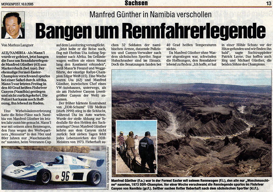 Manfred Günther Die Formel 1 des Ostens